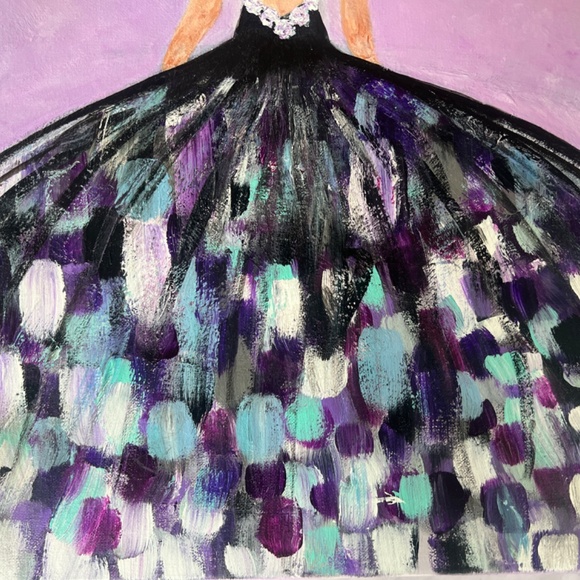 “Curtain” Ballet Dancer Acrylic Painting | Original Artwork 16x20 Canvas - Picture 8 of 10